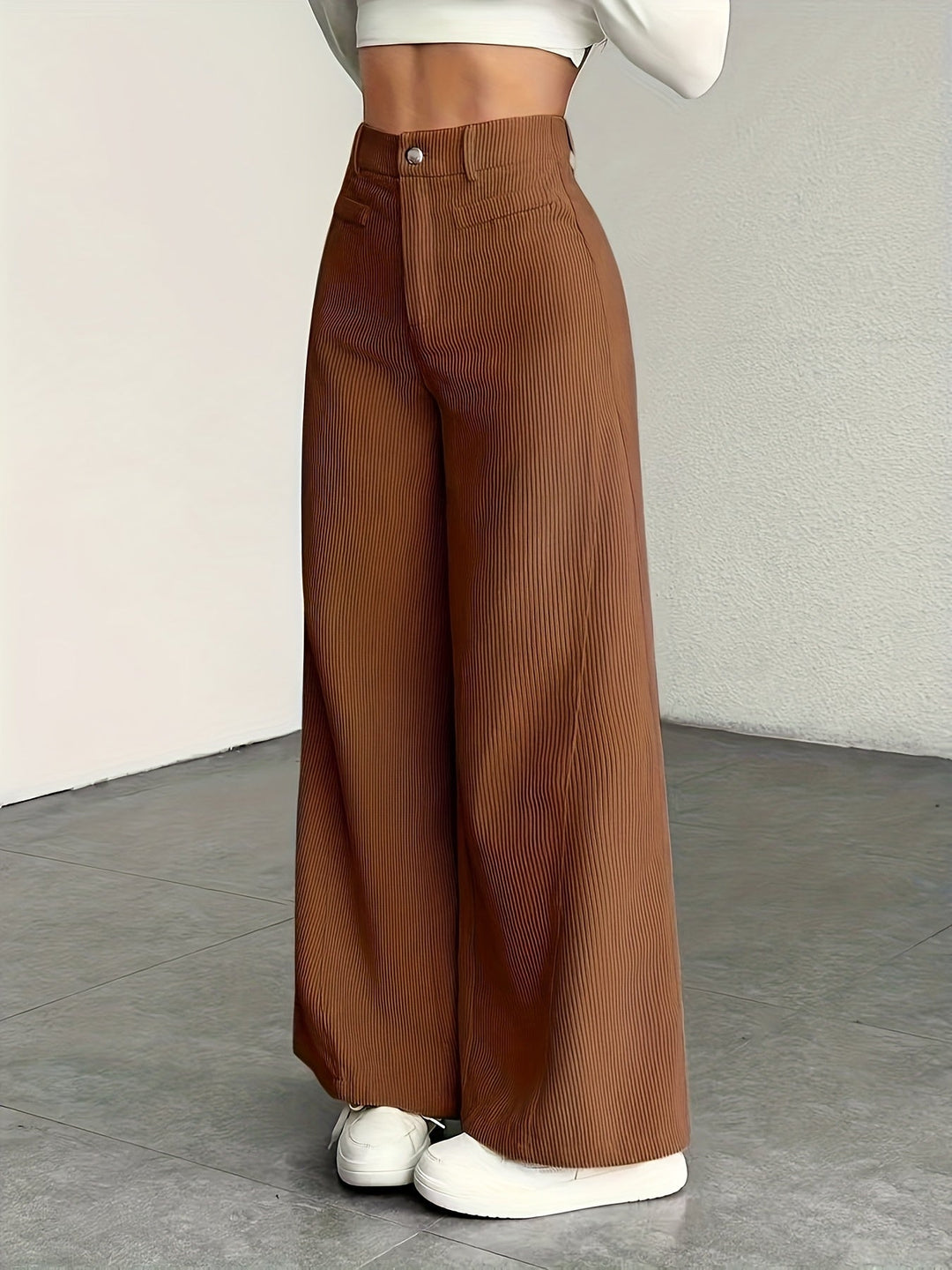 Kimberly | High-Waisted Wide-Leg Trousers