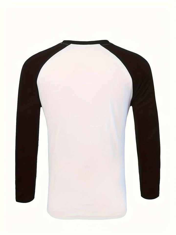 Trevor | Two-Tone Raglan Long-Sleeve Top