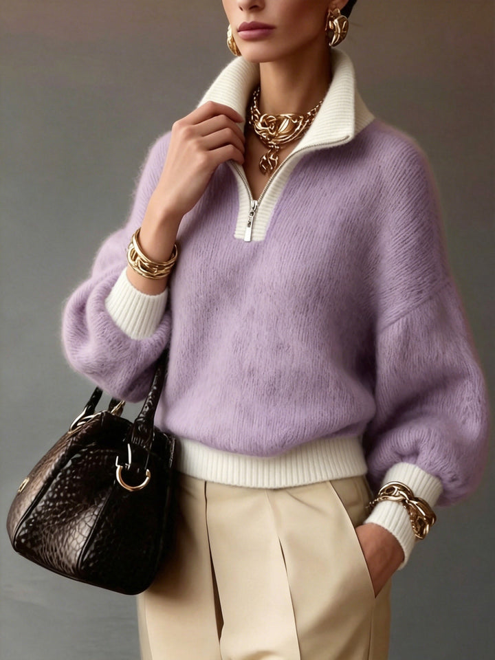 Cecily | Relaxed Half-Zip Jumper