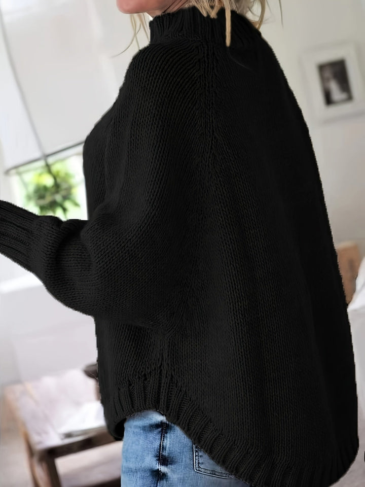 Corinne | Cozy High-Neck Cable-Knit Jumper