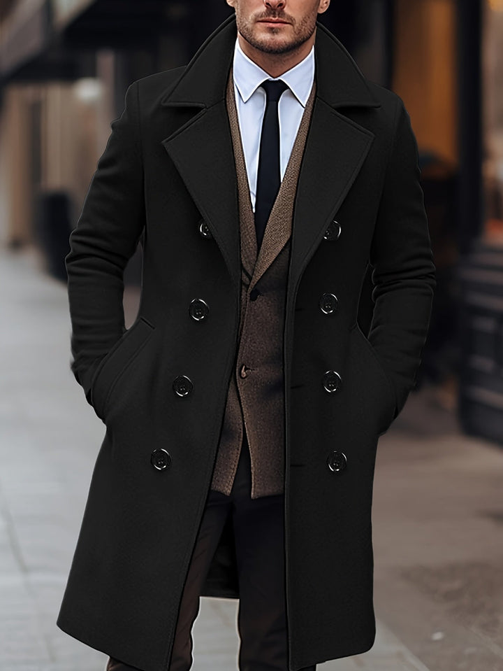 Clark | Double-Breasted Tailored Overcoat