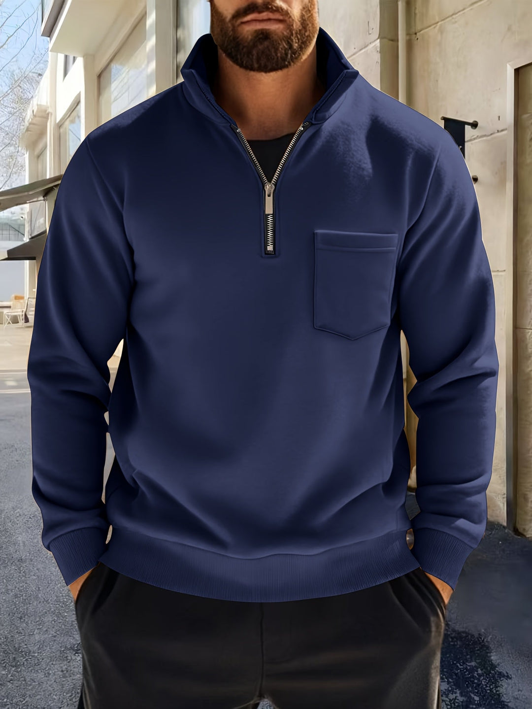 Emmett | Refined Half-Zip Pullover