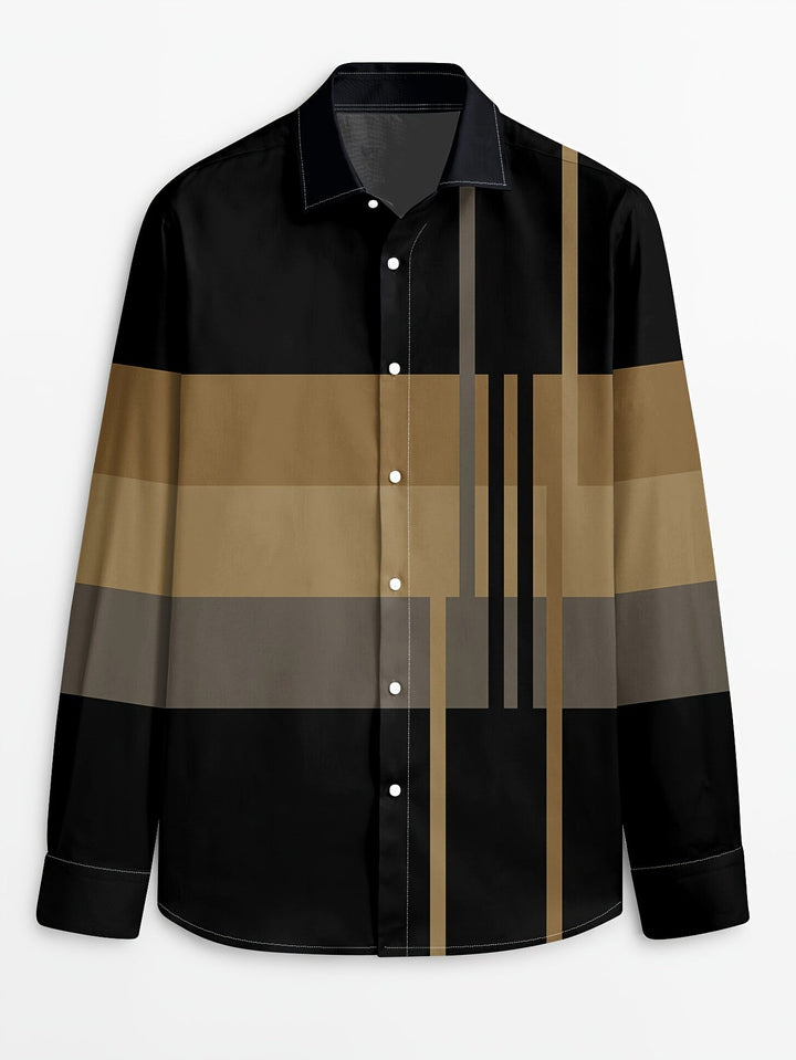 Rueben | Colour-Block Long-Sleeve Shirt