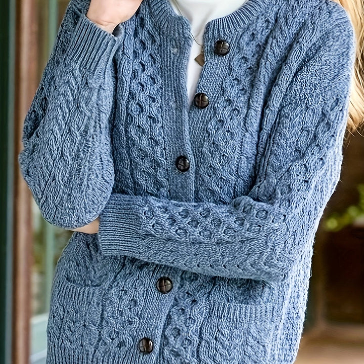 Fern | Textured Button-Front Cardigan