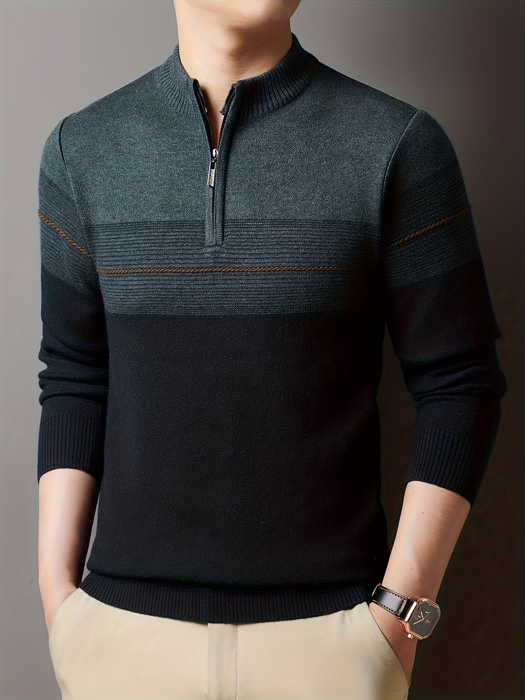 Oscar | Zip-Neck Jumper
