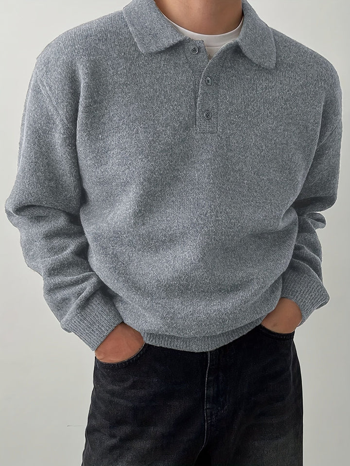 Landon | Refined Polo Collar Jumper