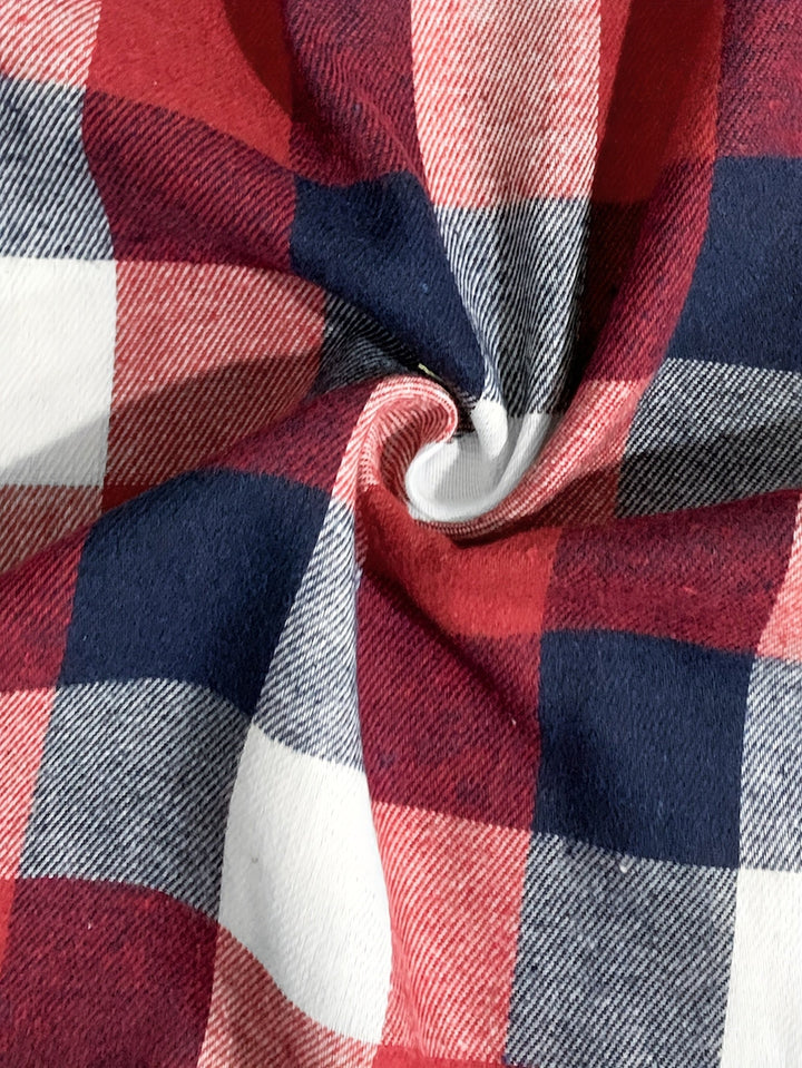 Braxton | Checked Hooded Shirt