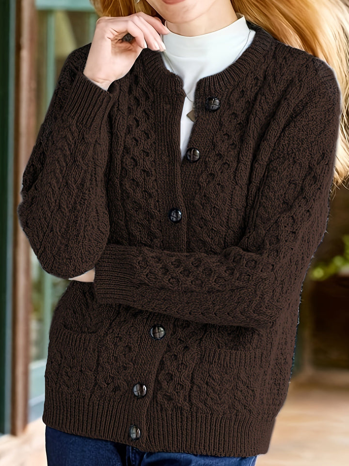 Fern | Textured Button-Front Cardigan