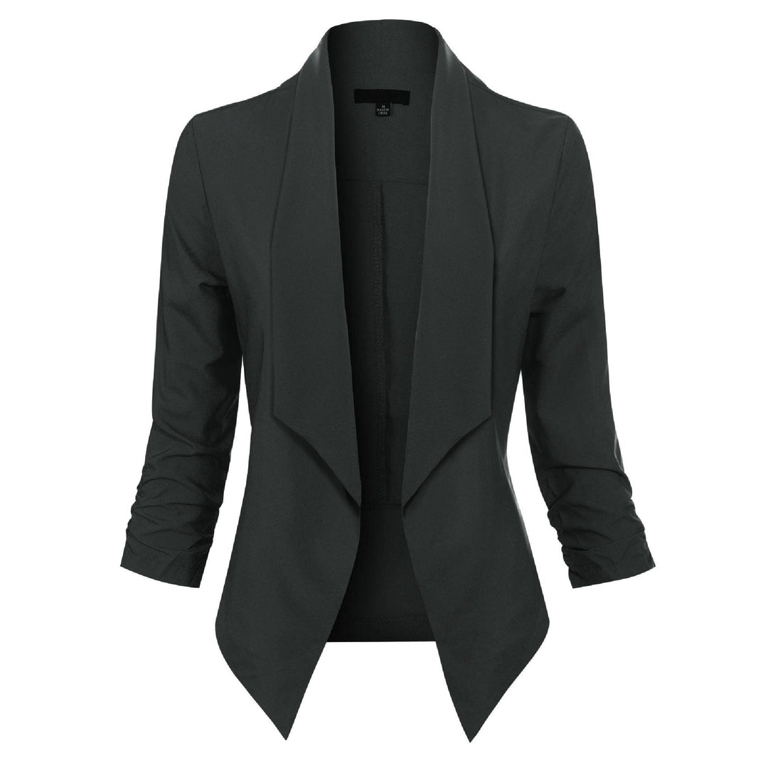 Penelope | Open-Front Draped Blazer