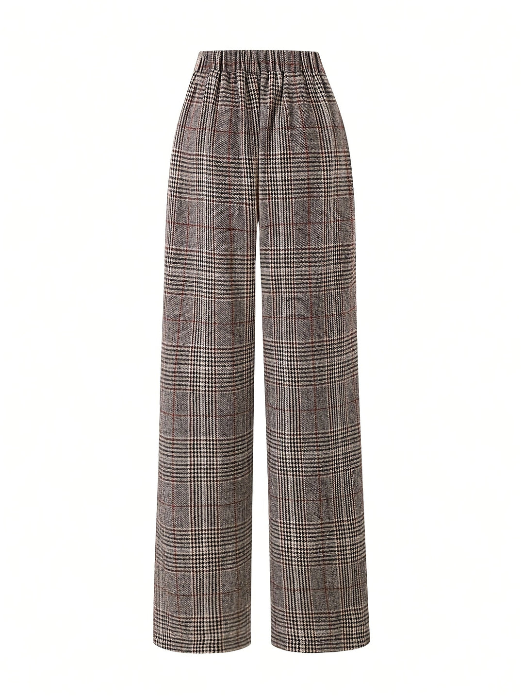 Matilda | Wide-Leg Plaid Trousers
