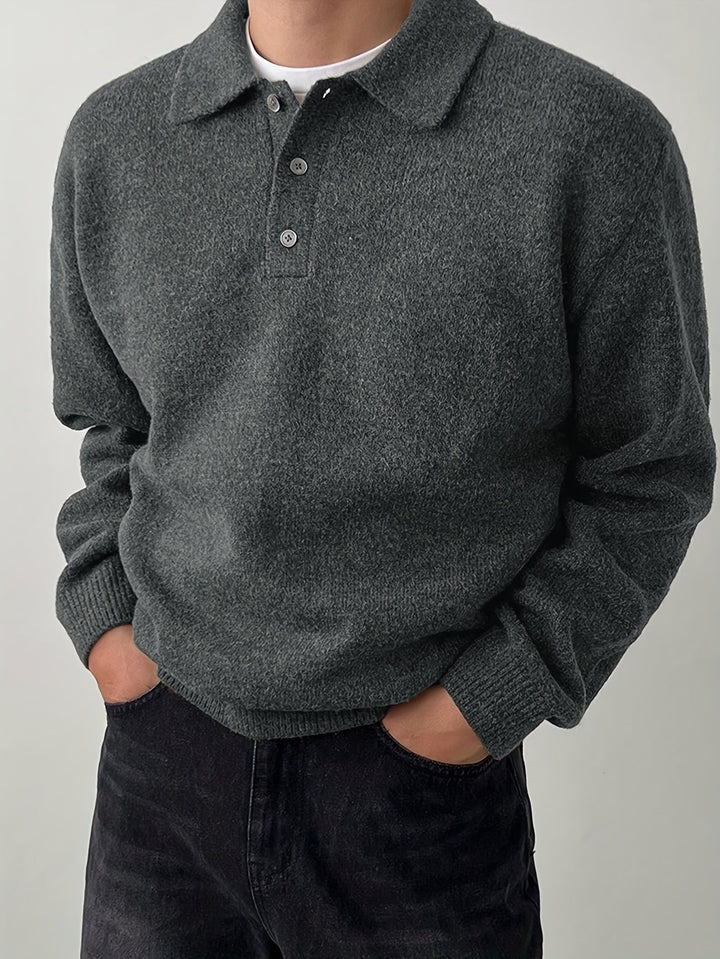 Landon | Refined Polo Collar Jumper