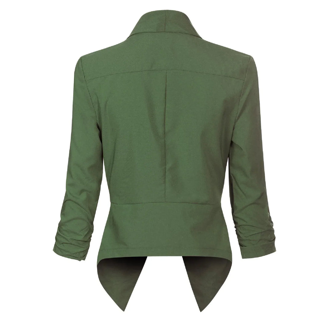 Penelope | Open-Front Draped Blazer
