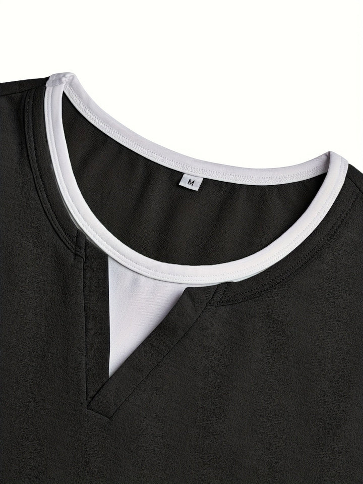 Nathan | Refined Notch-Neck Henley Shirt