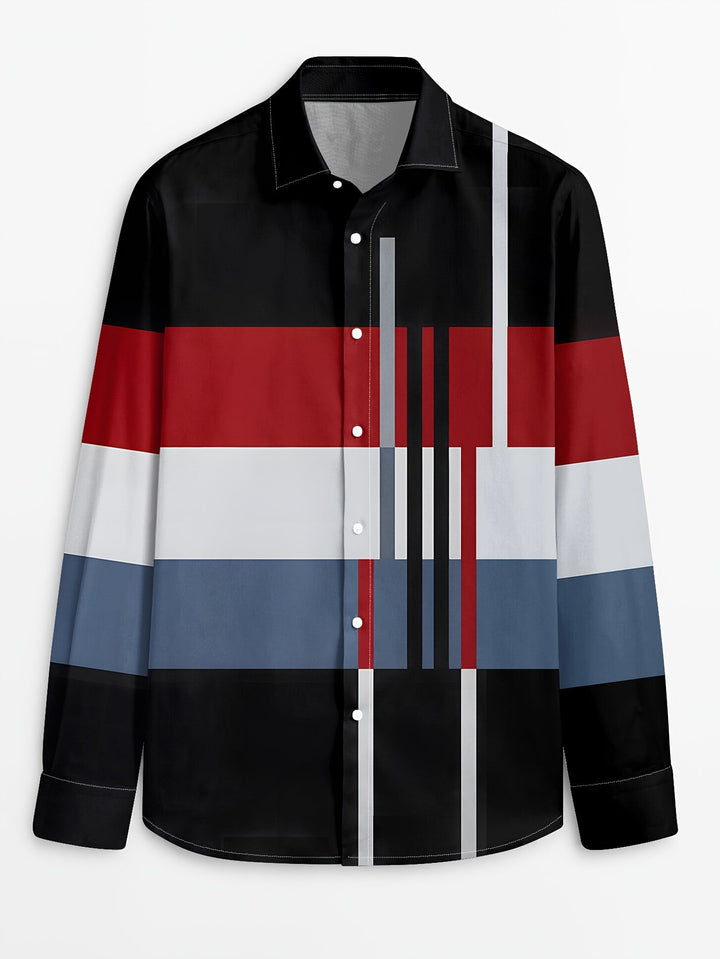 Rueben | Colour-Block Long-Sleeve Shirt