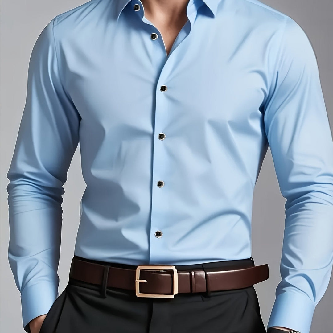 Graham | Tailored Long-Sleeve Button-Up Shirt