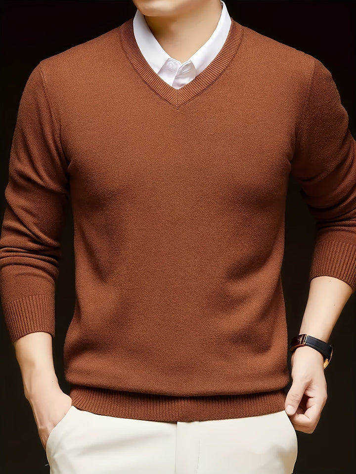 Hugh | Refined V-Neck Jumper
