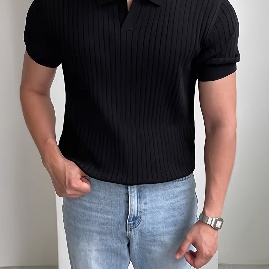 Cameron | Refined Textured Polo Shirt