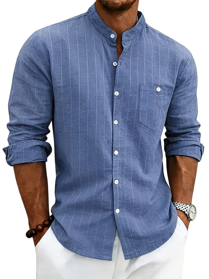 Edward | Striped Button-Up Shirt