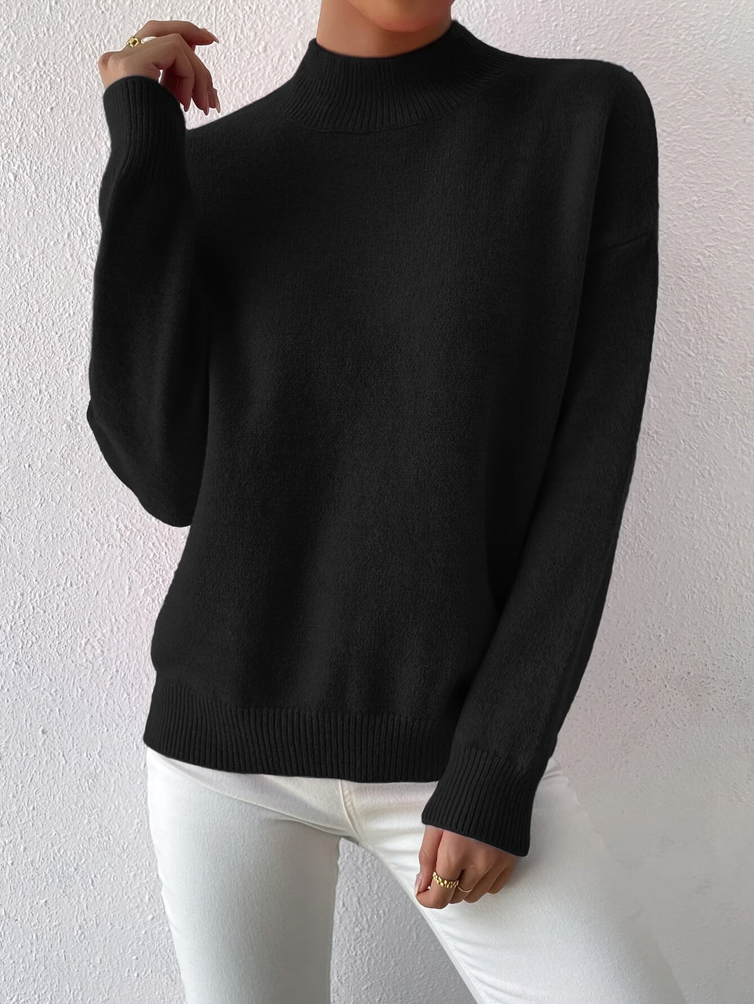 Lorelei | Refined Mock Neck Jumper