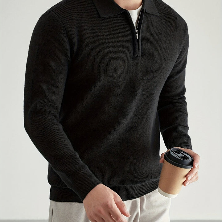 Donovan | Refined Quarter-Zip Polo Jumper