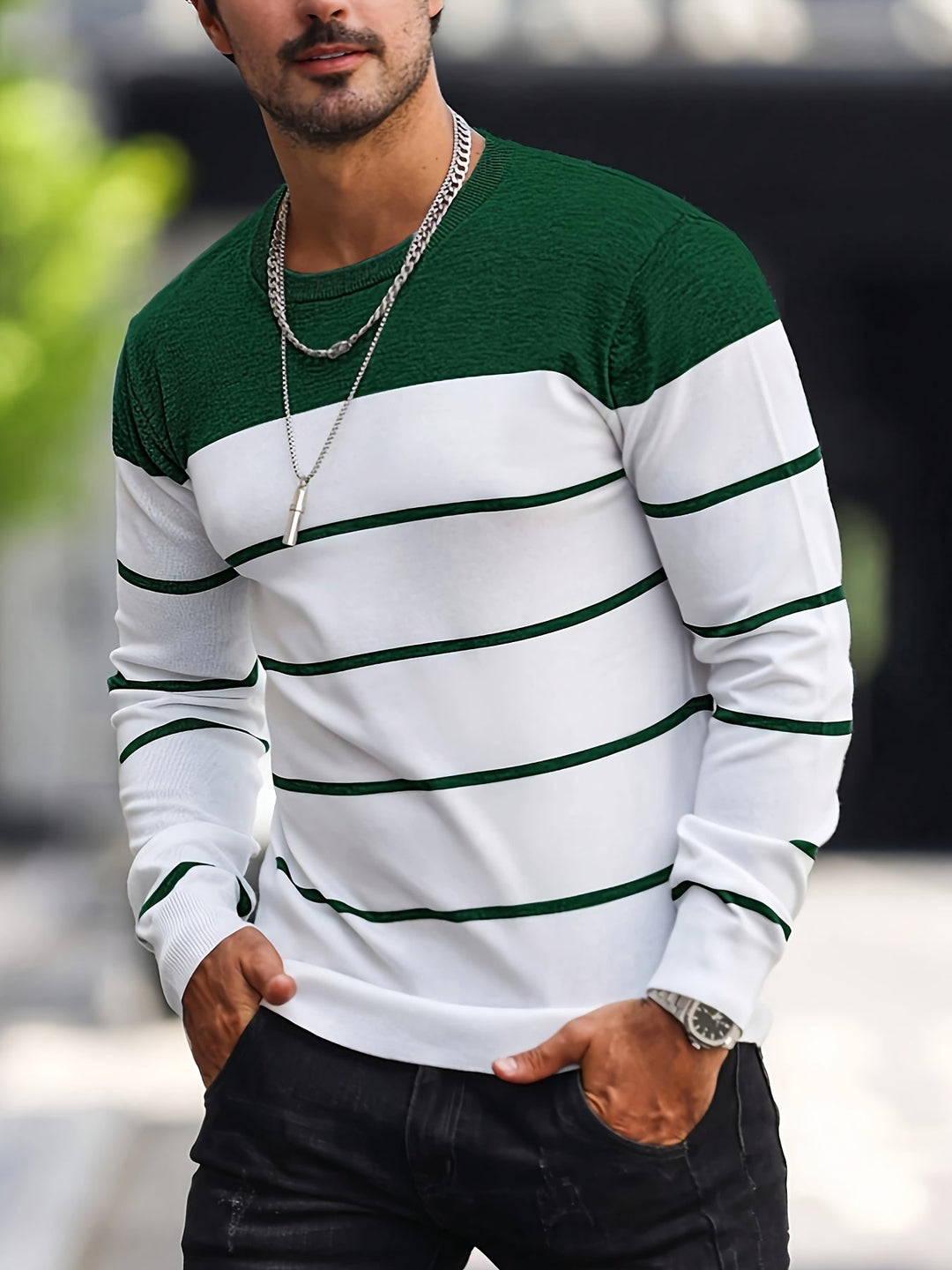 Henry | Striped Crew Neck Jumper