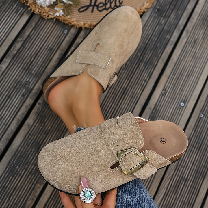 Winona | Buckle-Detail Slip-On Mules