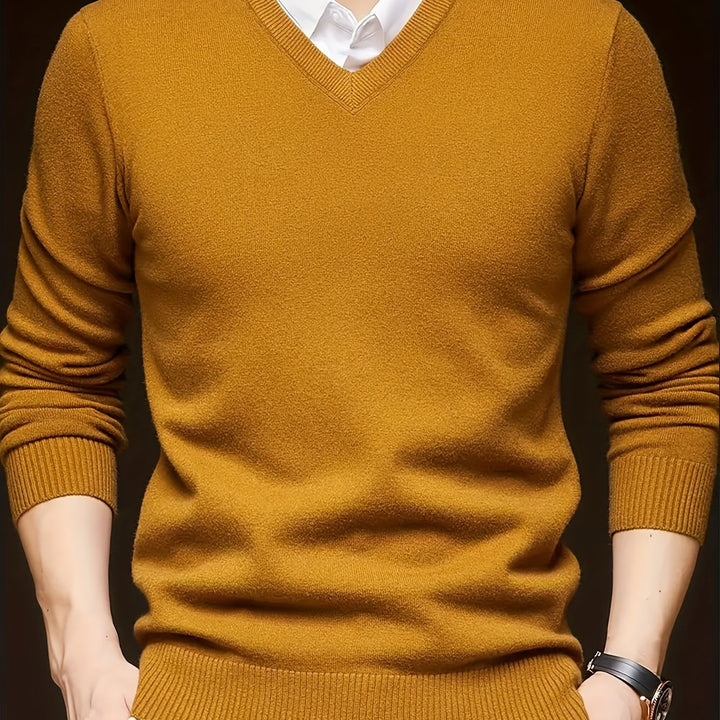 Hugh | Refined V-Neck Jumper