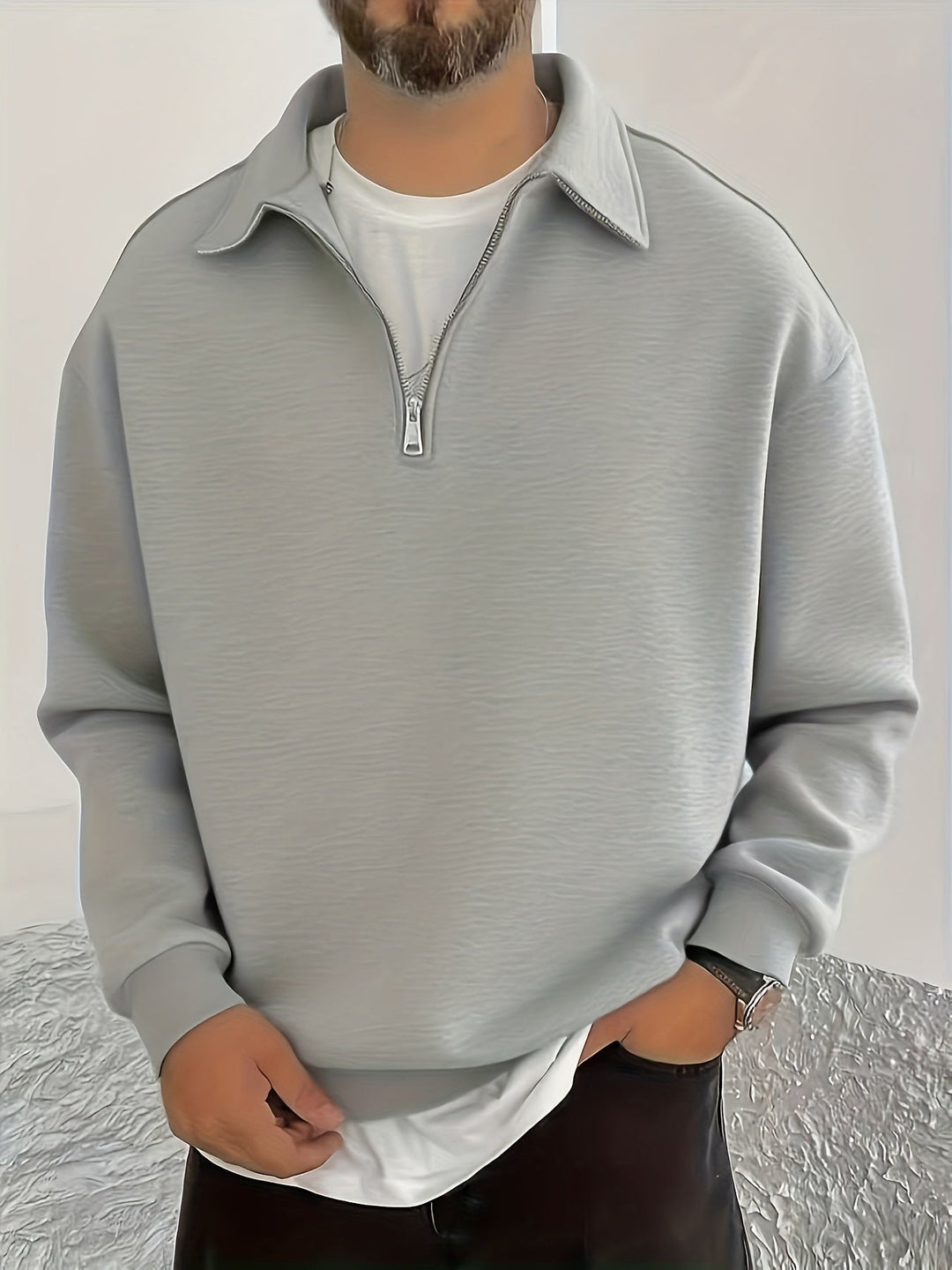 Nathaniel | Cozy Half-Zip Sweatshirt