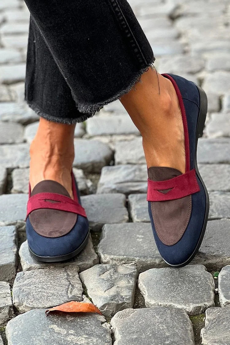 Jane | Stylish Color Block Loafers