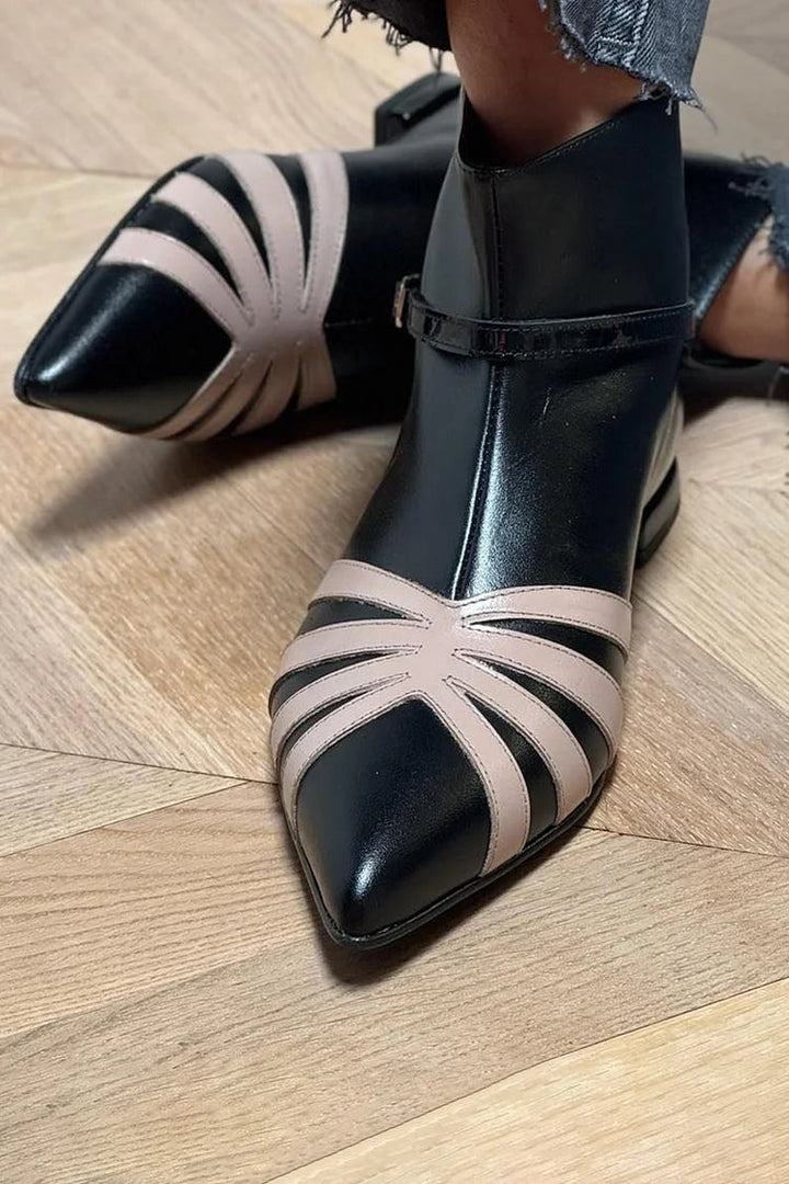 Finley | Stylish Pointed Geometric Ankle Boots