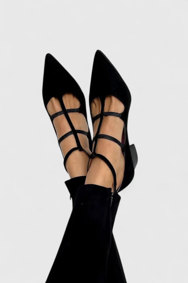Abigail | Elegant Multi Strap Pointed Heels