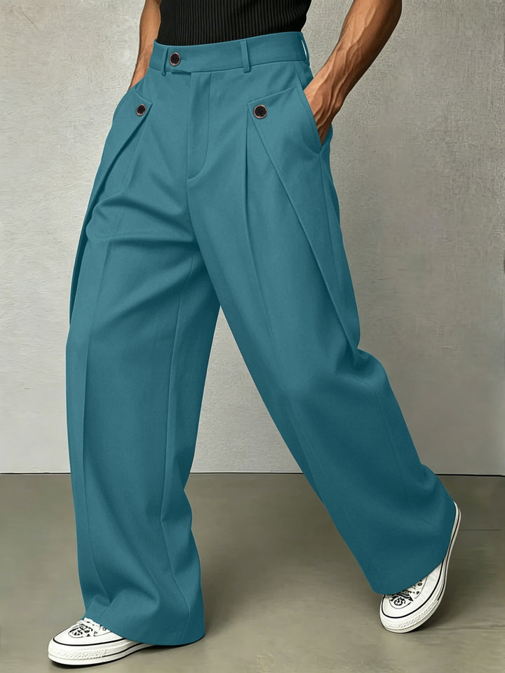 Hudson | Pleated Wide-Leg Trousers