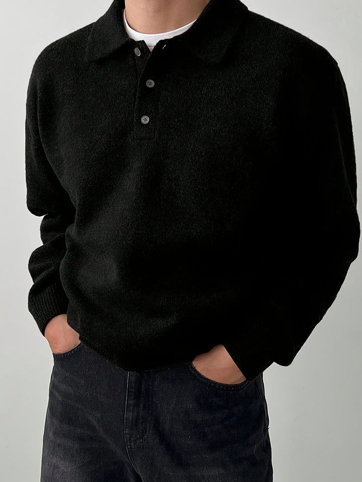 Landon | Refined Polo Collar Jumper