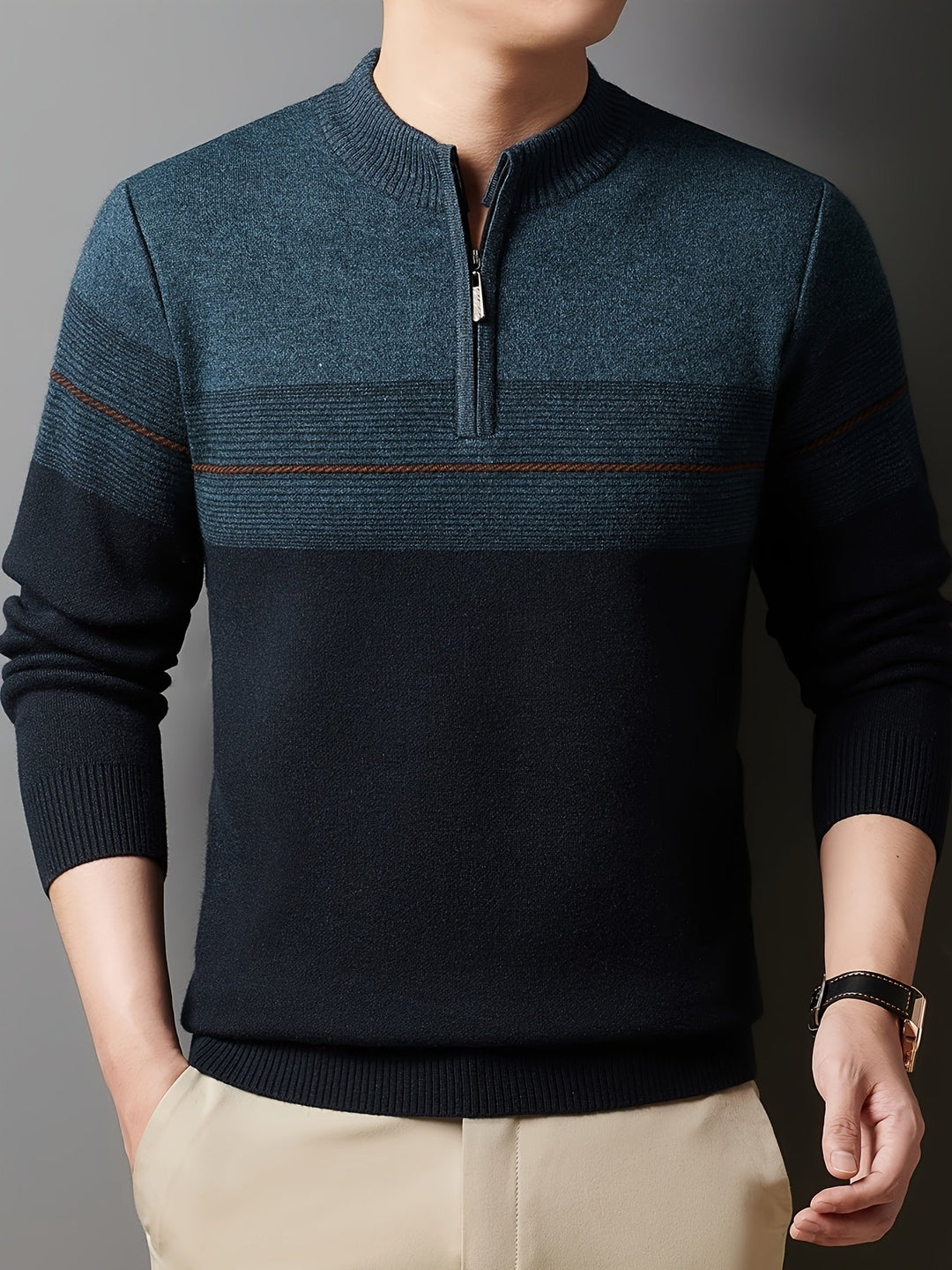 Oscar | Zip-Neck Jumper