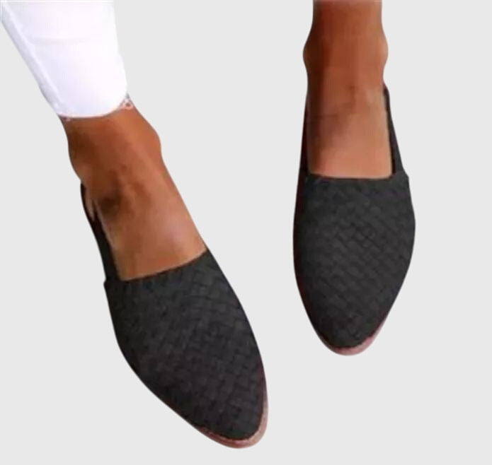 Maeve | Woven Pointed-Toe Flats