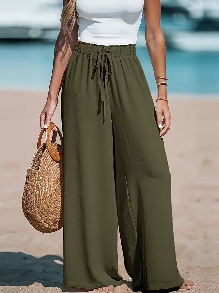 Brianna | Casual High-Waisted Wide-Leg Trousers