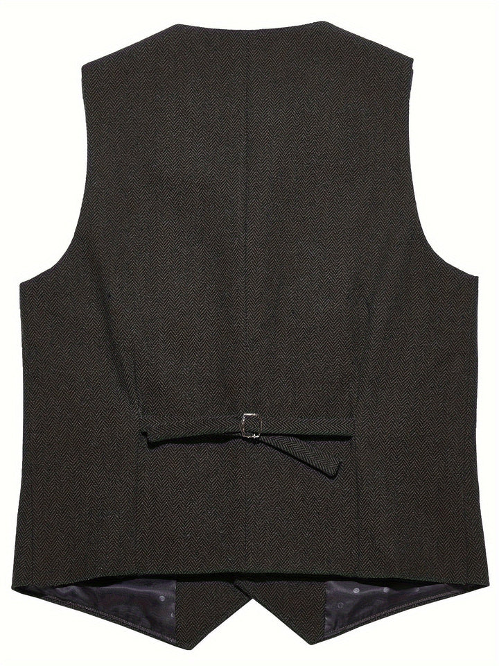 Byron | Refined Herringbone Waistcoat