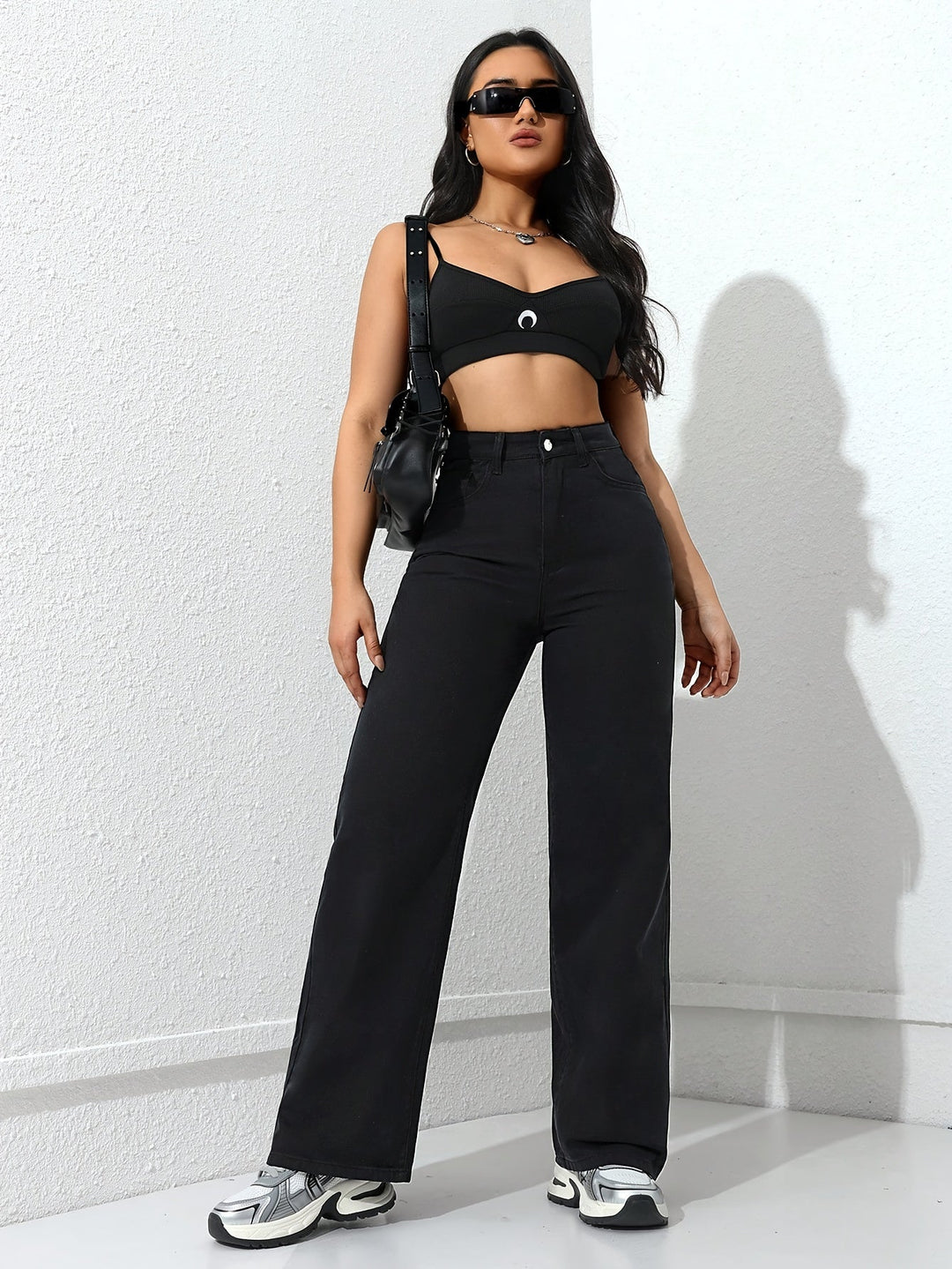 Marguerite Bloom | High-Waisted Wide-Leg Trousers