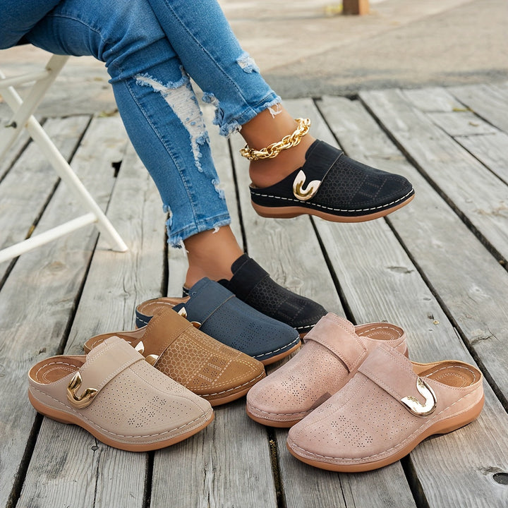 Annalise | Cushioned Wedge Clogs