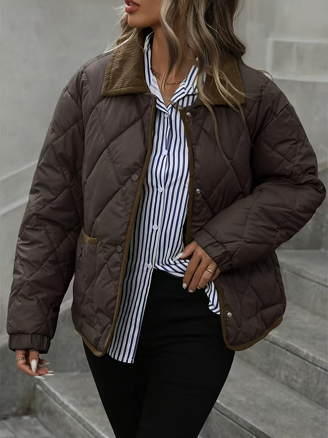 Imogen | Diamond-Quilted Padded Jacket