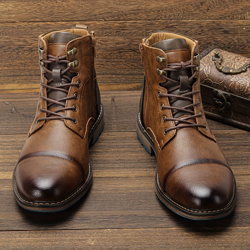 Rupert | Refined Cap-Toe Ankle Boots
