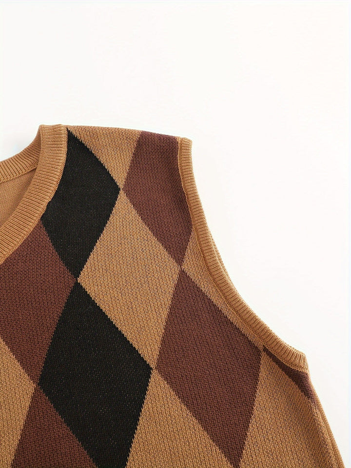 Chandler | Classic Argyle Jumper Vest