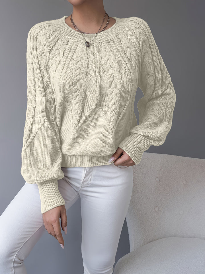 Elsie | Cable-Knit Textured Jumper