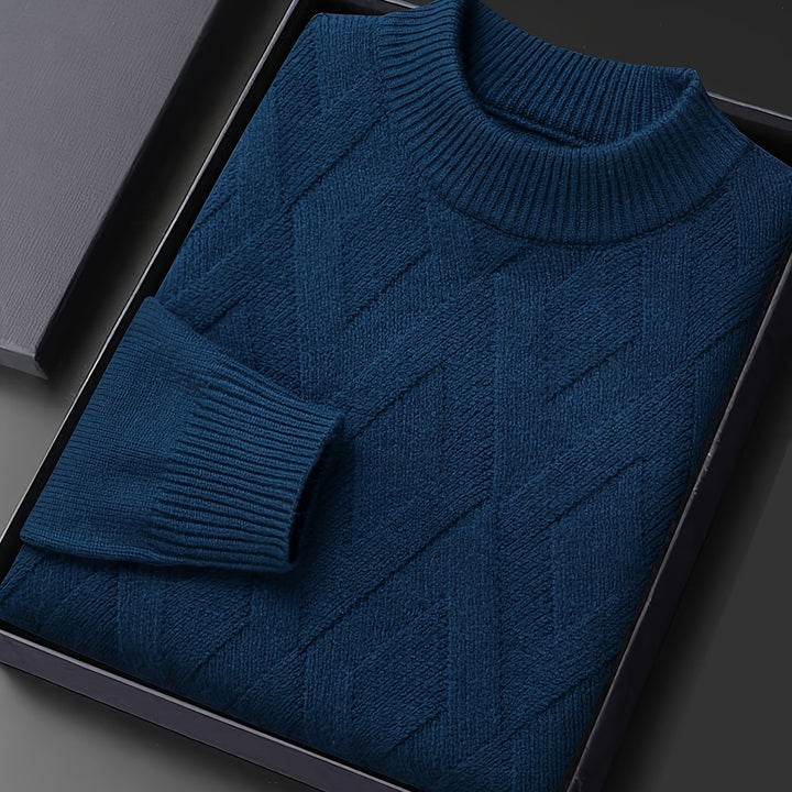 Ellis | Textured Mock-Neck Jumper