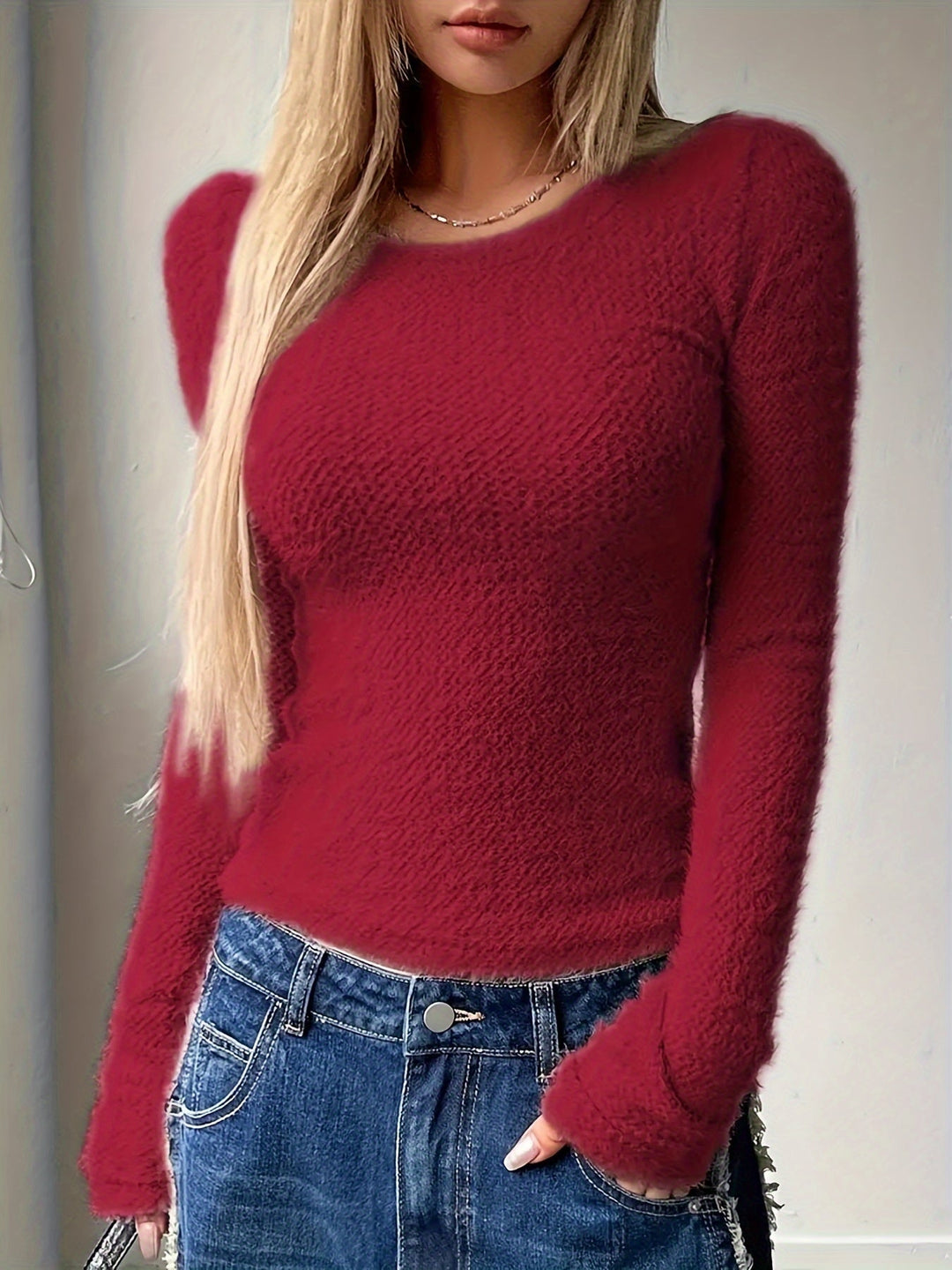 Noreen | Soft Plush Long Sleeve Top