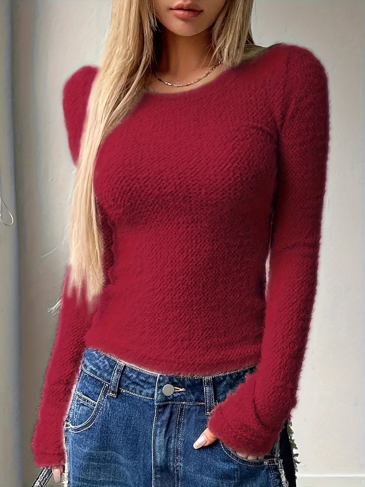 Noreen | Soft Plush Long Sleeve Top
