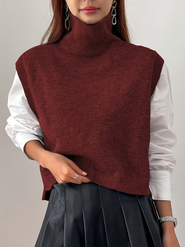 Farrah | High-Neck Jumper Vest