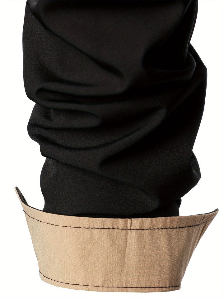 Lucille | Contrast-Trim Long Sleeve Shirt