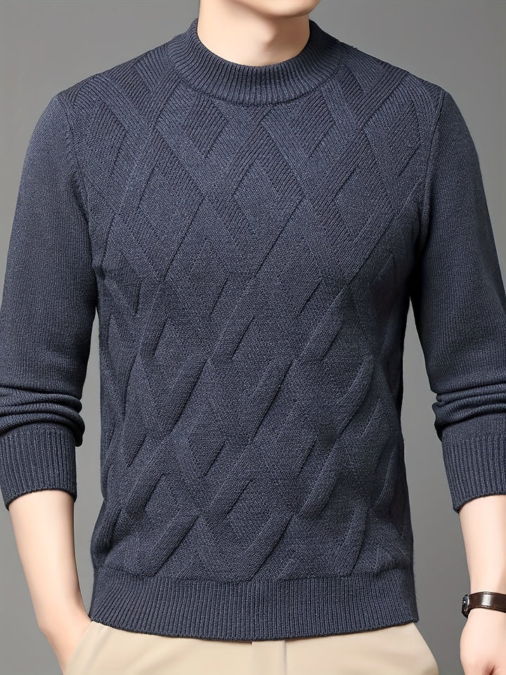 Ellis | Textured Mock-Neck Jumper