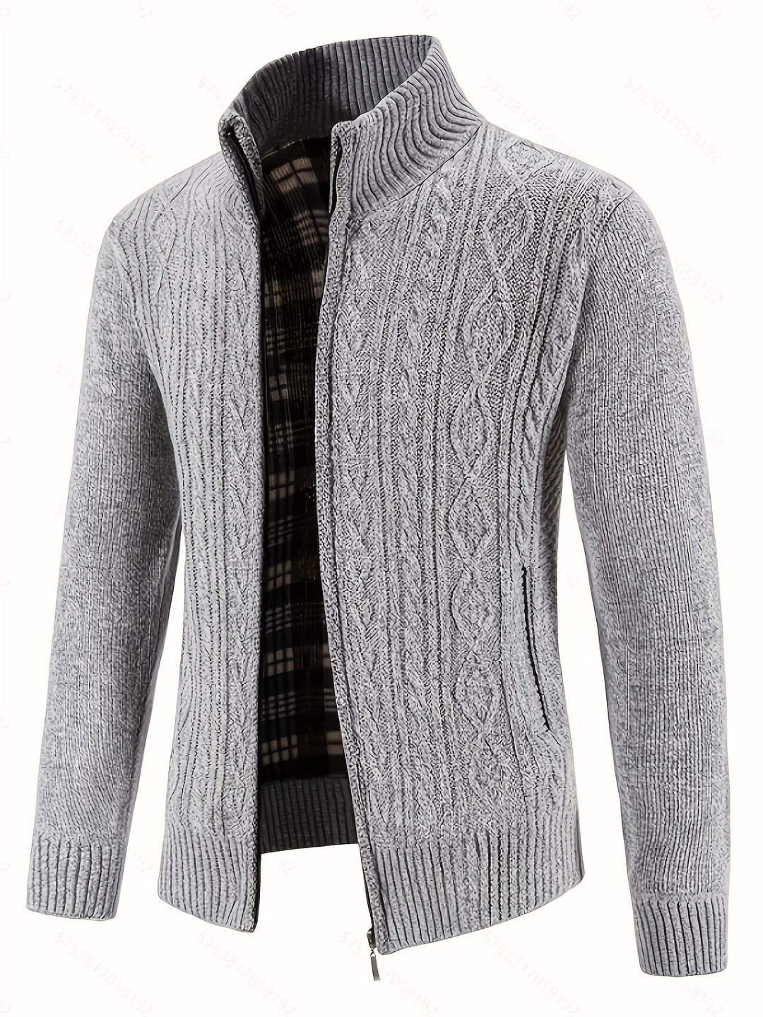 Walter | Textured Full-Zip Cardigan